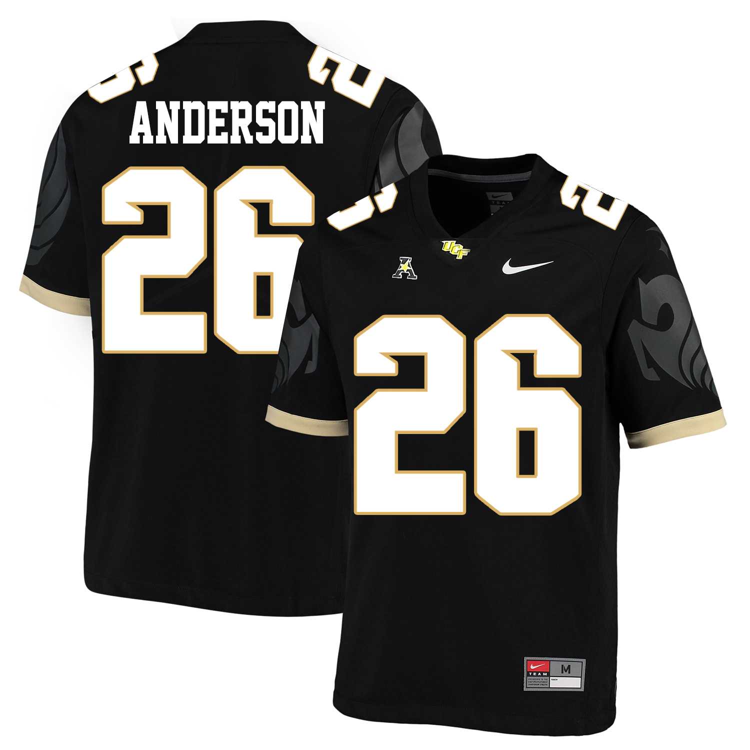 UCF Knights #26 Otis Anderson Black College Football Jersey